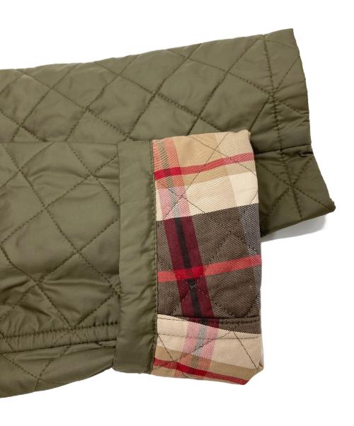 MACKINTOSH LONDON（マッキントッシュ ロンドン）MACKINTOSH LONDON (マッキントッシュ ロンドン) 裏チェックキルティングジャケット　フードキルティングジャケット オリーブ サイズ:38の古着・服飾アイテム