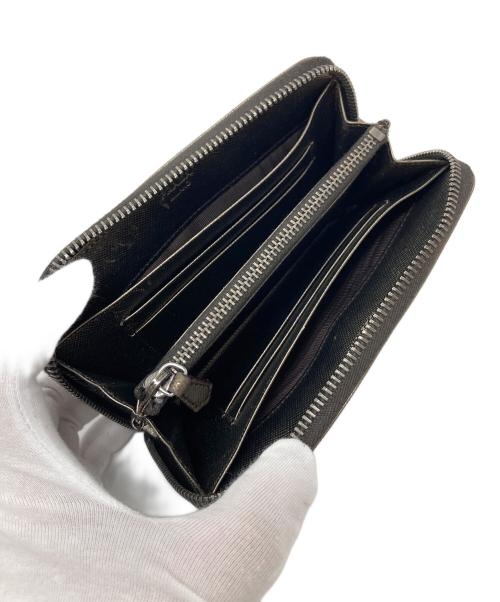 PRADA（プラダ）PRADA (プラダ) サフィアーノ コンパクトジップウォレット ゴールド サイズ:実寸参照の古着・服飾アイテム