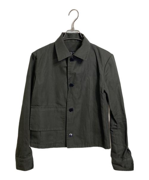 Y's（ワイズ）Y's (ワイズ) ジャケット　シャツジャケット　リネン混ジャケット オリーブ サイズ:1の古着・服飾アイテム