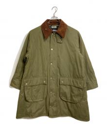 Barbour×FRAMeWORK（バブアー×フレームワーク）の古着「OVERSIZE HYBRID BEAUFORT オーバーサイズ ハイブリッド ビューフォート　アウター」｜グリーン