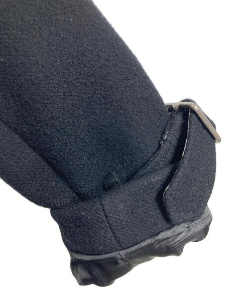 BURBERRY BLUE LABEL（バーバリーロンドンブルーレーベル）BURBERRY BLUE LABEL (バーバリーロンドンブルーレーベル) フォックスファー付きコート　ロングコート　アウター ブラック サイズ:38の古着・服飾アイテム