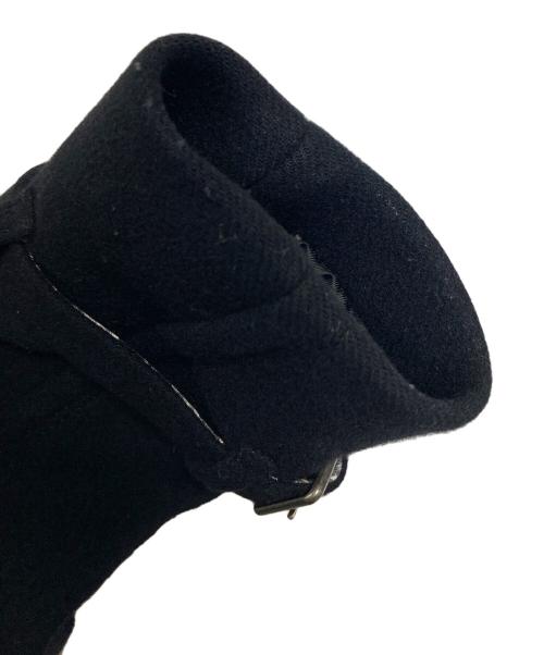 BURBERRY BLUE LABEL（バーバリーロンドンブルーレーベル）BURBERRY BLUE LABEL (バーバリーロンドンブルーレーベル) フォックスファー付きコート　ロングコート　アウター ブラック サイズ:38の古着・服飾アイテム