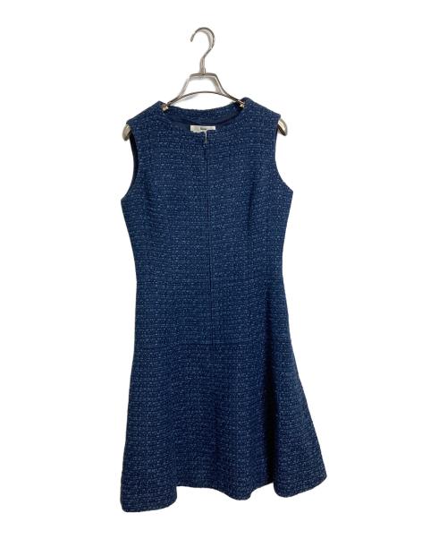 Rene（ルネ）Rene (ルネ) セットアップツイードジャケット　ワンピース　ノースリーブワンピース　ジャケット　日本製 ネイビー サイズ:36の古着・服飾アイテム