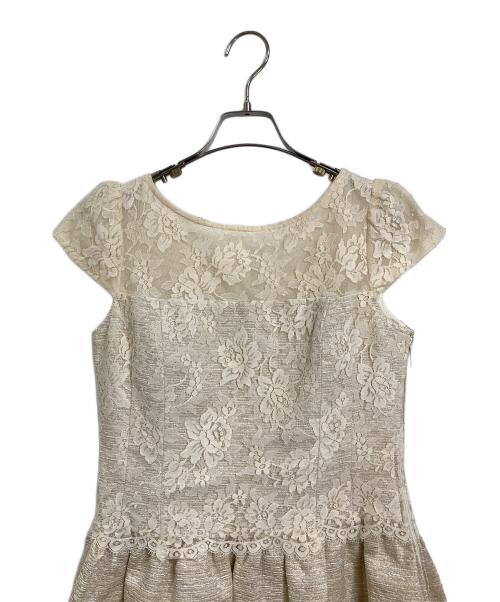 Rene（ルネ）Rene (ルネ) セレモニーワンピース ベージュ サイズ:36の古着・服飾アイテム