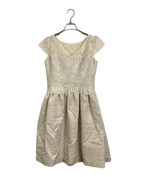 Rene（ルネ）Rene (ルネ) セレモニーワンピース ベージュ サイズ:36の古着・服飾アイテム