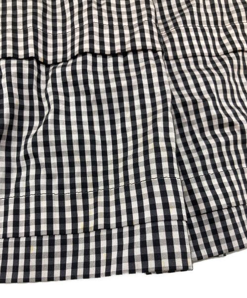 Rene（ルネ）Rene (ルネ) リボン付きワンピース　長袖ワンピース　ギンガム グレー サイズ:36の古着・服飾アイテム