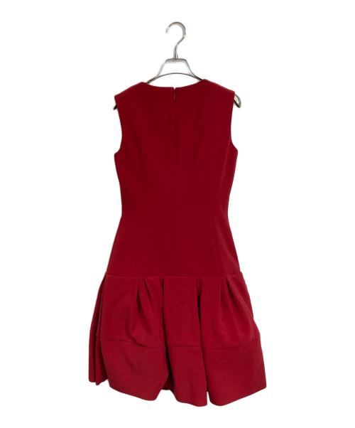 Rene（ルネ）Rene (ルネ) ノースリーブワンピース　ドレスワンピース レッド サイズ:36の古着・服飾アイテム