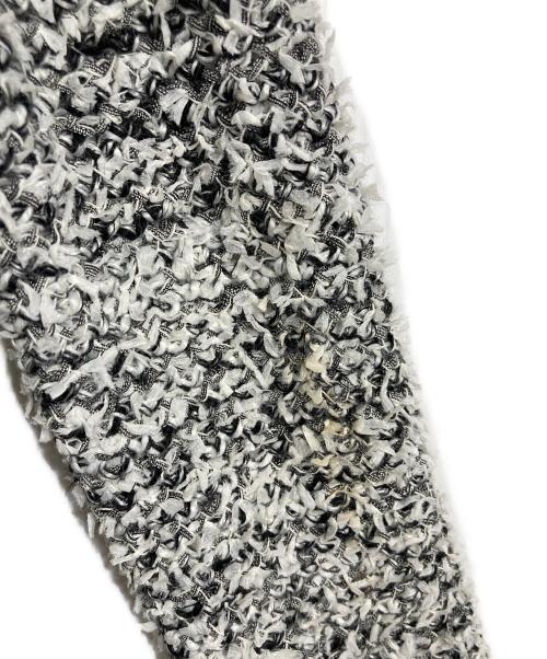 Rene（ルネ）Rene (ルネ) ツイードカーディガン　セレモニー　アウター　ライトアウター ブラック×ホワイト サイズ:36の古着・服飾アイテム