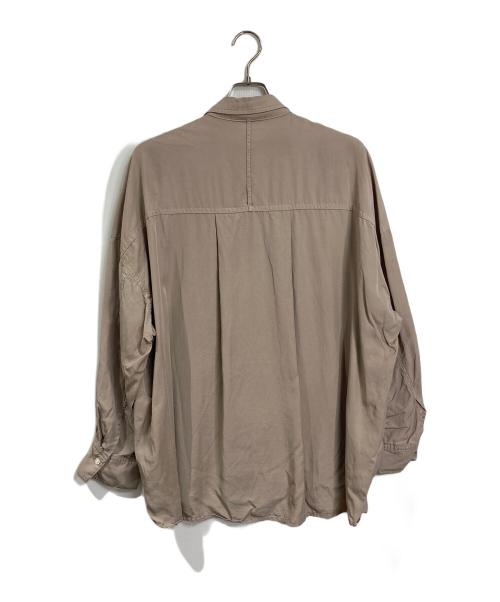 RIVE DROITE（リヴドロワ）RIVE DROITE (リヴドロワ) ガーメントダイワイドシャツ　ビックシルエット ベージュ サイズ:FREEの古着・服飾アイテム