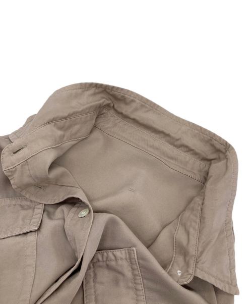 RIVE DROITE（リヴドロワ）RIVE DROITE (リヴドロワ) ガーメントダイワイドシャツ　ビックシルエット ベージュ サイズ:FREEの古着・服飾アイテム