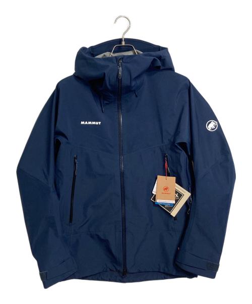 MAMMUT（マムート）MAMMUT (マムート) Crater HS Hooded Jacket AF Men クレーターHSフーデッドジャケット　GORE-TEX　 ネイビー marine サイズ:ASIA：M　　US：S 未使用品の古着・服飾アイテム