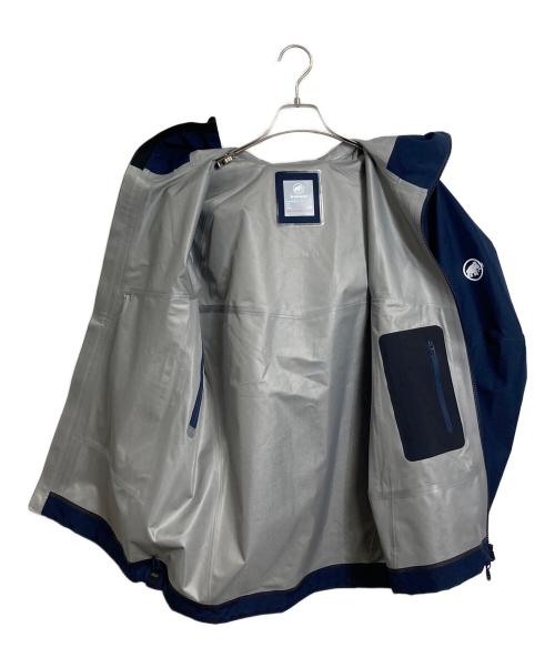 MAMMUT（マムート）MAMMUT (マムート) Crater HS Hooded Jacket AF Men クレーターHSフーデッドジャケット　GORE-TEX　 ネイビー marine サイズ:ASIA：M　　US：S 未使用品の古着・服飾アイテム