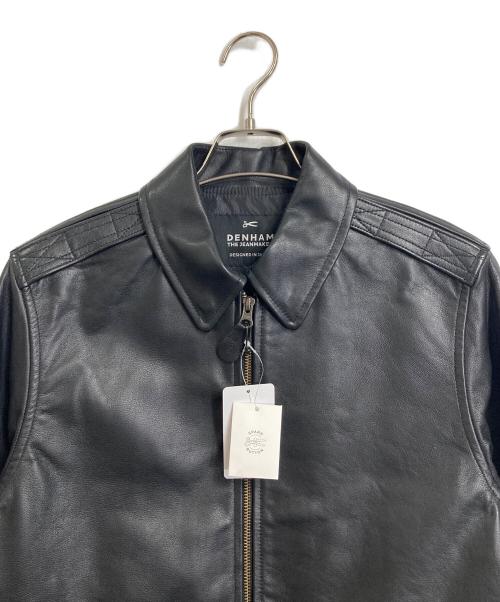 Denham（デンハム）Denham (デンハム) ラムレザージャケット レザーブルゾン　羊革 ブラック サイズ:S 未使用品の古着・服飾アイテム