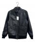 Denham（デンハム）の古着「ラムレザージャケット レザーブルゾン　羊革」｜ブラック