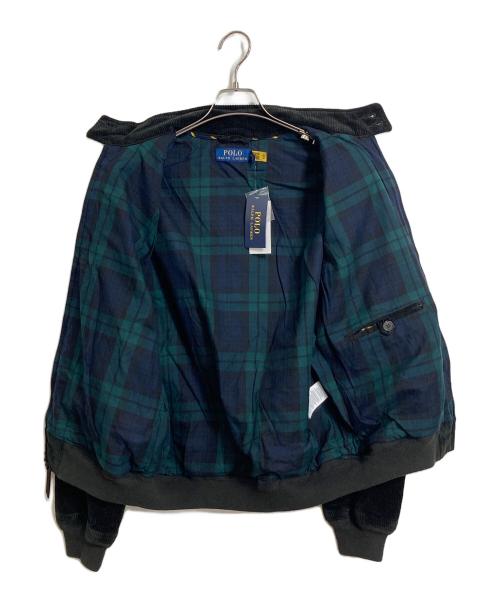 POLO RALPH LAUREN（ポロ・ラルフローレン）POLO RALPH LAUREN (ポロ・ラルフローレン) コーデュロイスイングトップ　ジップアップ　長袖ジャケット　2ポケット ブラック サイズ:M 未使用品の古着・服飾アイテム