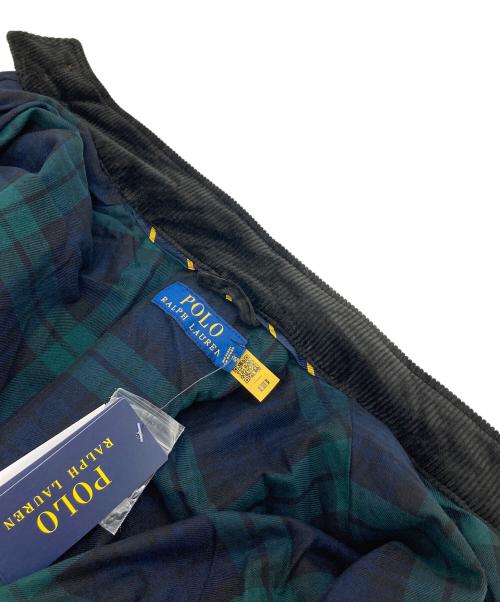 POLO RALPH LAUREN（ポロ・ラルフローレン）POLO RALPH LAUREN (ポロ・ラルフローレン) コーデュロイスイングトップ　ジップアップ　長袖ジャケット　2ポケット ブラック サイズ:M 未使用品の古着・服飾アイテム