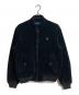 POLO RALPH LAUREN（ポロ・ラルフローレン）の古着「コーデュロイスイングトップ　ジップアップ　長袖ジャケット　2ポケット」｜ブラック