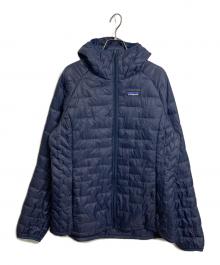 Patagonia（パタゴニア）の古着「micro puff hoodie マイクロパフフーディ ウィメンズ　中綿ジャケット」｜ネイビー