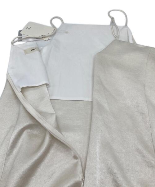 IENA（イエナ）IENA (イエナ) endo.ダブルサテンキャミワンピース ホワイト サイズ:36 未使用品の古着・服飾アイテム