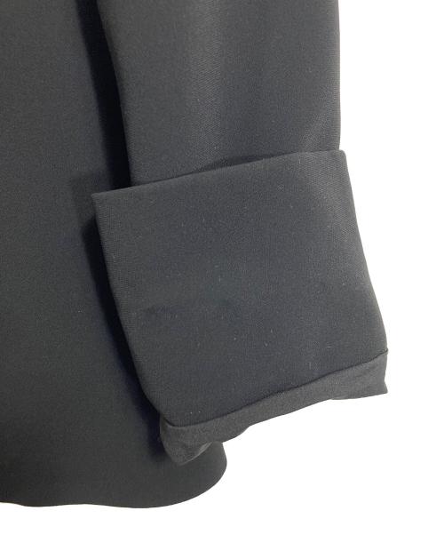 PLST（プラステ）PLST (プラステ) トリアセブレンドペプラムジャケット　アウター　ライトアウター　オフィスカジュアル　セレモニー ブラック サイズ:Mの古着・服飾アイテム