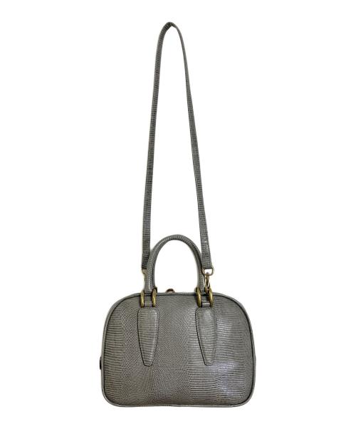 TOFF&LOADSTONE（トフアンドロードストーン）TOFF&LOADSTONE (トフアンドロードストーン) リザード型押し 2WAY ショルダーバッグ グレー サイズ:実寸参照の古着・服飾アイテム