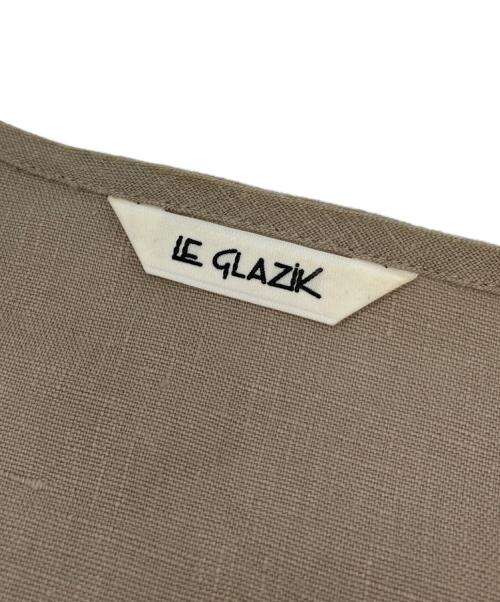 LE GLAZIK（ル グラジック）LE GLAZIK (ル グラジック) リネンジャケット　ライトジャケット　日本製 ベージュ サイズ:36の古着・服飾アイテム