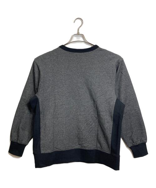 NANGA（ナンガ）NANGA (ナンガ) ECO HYBRID MINI BOX LOGO EMBROIDERY SWEATSHIRT エコ ハイブリッド ミニ ボックス ロゴ エンブロイダリー スウェットシャツ  スウェット グレー サイズ:Lの古着・服飾アイテム