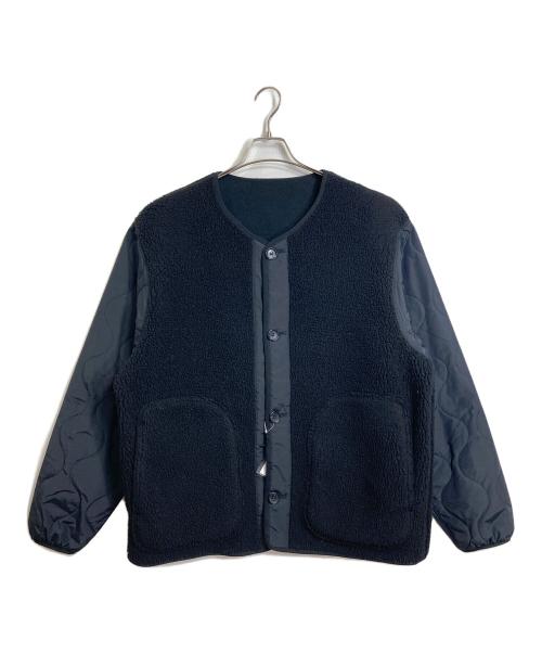 PLST（プラステ）PLST (プラステ) ボアフリースコンビネーションカーディガン　アウター ブラック サイズ:XL 未使用品の古着・服飾アイテム
