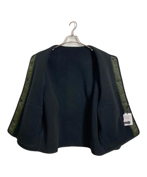 PLST（プラステ）PLST (プラステ) ボアフリースコンビネーションカーディガン　アウター ブラック サイズ:XL 未使用品の古着・服飾アイテム