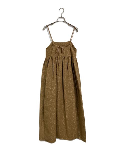 room306（ルームサンマルロクコンテンポラリー）room306 (ルームサンマルロクコンテンポラリー) Jacquard Flare Camisole Onepiece  ジャガード　フレア　キャミソール　ワンピース   ロングワンピース ブラウン サイズ:S 未使用品の古着・服飾アイテム