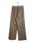 JURGEN LEHL (ヨーガンレール) ワイドイージーパンツ　サイドジップパンツ ブラウン サイズ:M：6000円