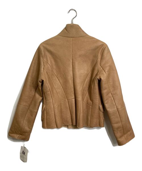 t.b（ティービー）t.b (ティービー) ヴィンテージ風ムートンジャケット　アウター　韓国製　センソユニコ オレンジ サイズ:38 未使用品の古着・服飾アイテム