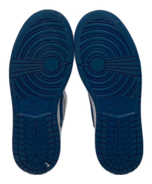 NIKE（ナイキ）NIKE (ナイキ) AIR JORDAN 1 MID SE ブルー×ホワイト サイズ:US5.5Yの古着・服飾アイテム