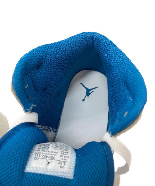 NIKE（ナイキ）NIKE (ナイキ) AIR JORDAN 1 MID SE ブルー×ホワイト サイズ:US5.5Yの古着・服飾アイテム