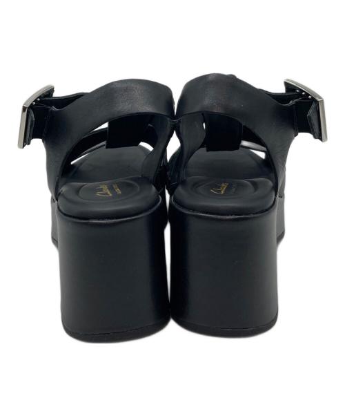 CLARKS（クラークス）CLARKS (クラークス) コンフォートグルカサンダル ブラック サイズ:UK 4.5の古着・服飾アイテム