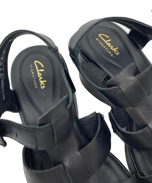 CLARKS（クラークス）CLARKS (クラークス) コンフォートグルカサンダル ブラック サイズ:UK 4.5の古着・服飾アイテム