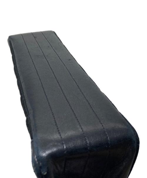 CHANEL（シャネル）CHANEL (シャネル) ヴィンテージ マトラッセ25 Wチェーン キルティングバッグ　キャンバス×レザー　チェーンショルダーバッグ ブラック サイズ:25の古着・服飾アイテム