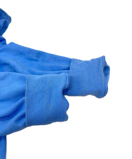 Champion（チャンピオン）Champion (チャンピオン) MoMA (モマ) yoko (ヨーコ) クルーネックスウェット　Yoko Ono 起毛 ブルー サイズ:Lの古着・服飾アイテム