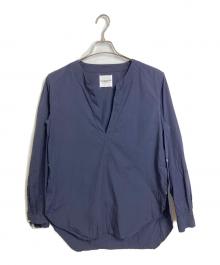 TAKAHIROMIYASHITA TheSoloIst.（タカヒロミヤシタ ザソロイスト）の古着「スキッパーシャツ　長袖シャツ　デザインシャツ　日本製」｜ネイビー