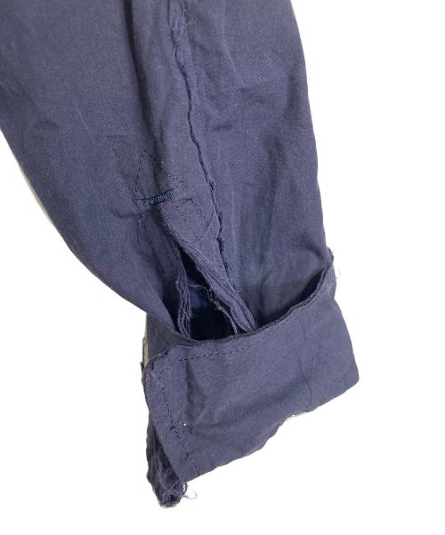 TAKAHIROMIYASHITA TheSoloIst.（タカヒロミヤシタ ザソロイスト）TAKAHIROMIYASHITA TheSoloIst. (タカヒロミヤシタ ザソロイスト) スキッパーシャツ　長袖シャツ　デザインシャツ　日本製 ネイビー サイズ:46の古着・服飾アイテム