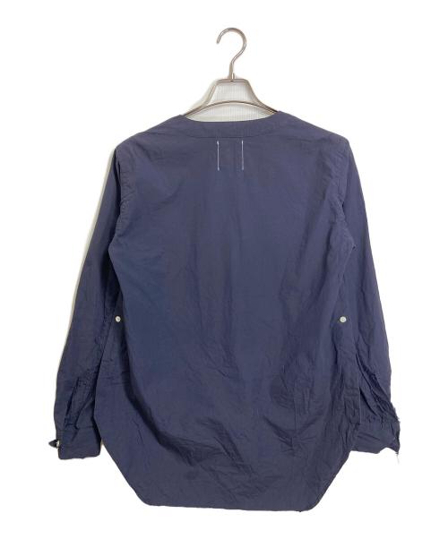 TAKAHIROMIYASHITA TheSoloIst.（タカヒロミヤシタ ザソロイスト）TAKAHIROMIYASHITA TheSoloIst. (タカヒロミヤシタ ザソロイスト) スキッパーシャツ　長袖シャツ　デザインシャツ　日本製 ネイビー サイズ:46の古着・服飾アイテム