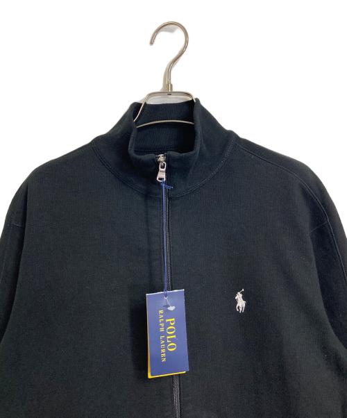 POLO RALPH LAUREN（ポロ・ラルフローレン）POLO RALPH LAUREN (ポロ・ラルフローレン) フレンチリブ フルジップ ジャケット ブラック サイズ:Sの古着・服飾アイテム