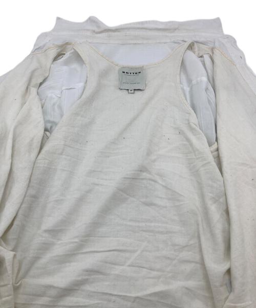 BOTTER（ボッター）BOTTER (ボッター) GRANDPA SHIRT TANKTOP UNDERNEATH ホワイト サイズ:46（実寸参照）の古着・服飾アイテム