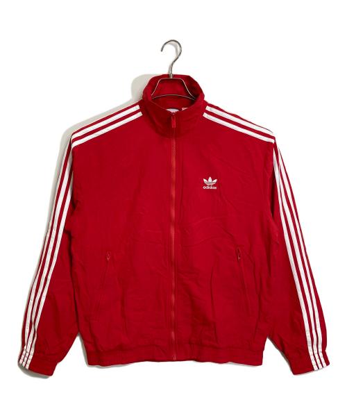adidas（アディダス）adidas (アディダス) アディカラー ウーブン ファイヤーバード トラックトップ　アウター　ライトアウター　スポーツ　アウトドア レッド サイズ:L 未使用品の古着・服飾アイテム