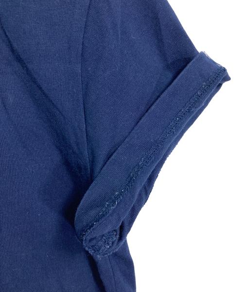 AMI Alexandre Mattiussi（アミアレクサンドルマテュッシ）AMI Alexandre Mattiussi (アミアレクサンドルマテュッシ) ハート刺繍半袖カットソー　Tシャツ　Tee ネイビー サイズ:XXSの古着・服飾アイテム