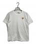 PLAY COMME des GARCONS（プレイコムデギャルソン）の古着「ハートワッペン半袖カットソー　Tシャツ　Tee  日本製」｜ホワイト×ゴールド