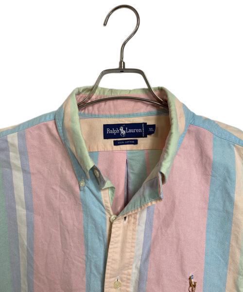 RALPH LAUREN（ラルフローレン）RALPH LAUREN (ラルフローレン) 【古着】90’S クレイジーパターンストライプシャツ　長袖シャツ　90年代 マルチカラー サイズ:XLの古着・服飾アイテム