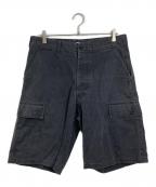 ARMANI JEANSアルマーニジーンズ）の古着「【古着】90’Sカーゴハーフパンツ　90年代　イタリア製」｜ブラック