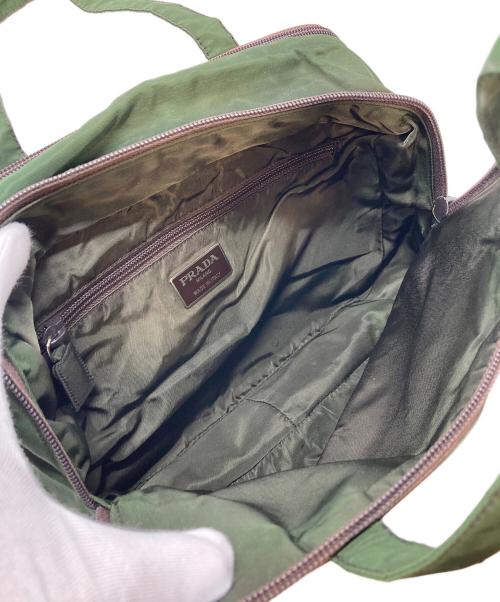 PRADA（プラダ）PRADA (プラダ) ヴィンテージナイロン バニティバッグ マルチバッグ オリーブ グリーン サイズ:実寸参照の古着・服飾アイテム