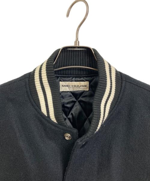 MIKIHOUSE COLLECTION（ミキハウス）MIKIHOUSE COLLECTION (ミキハウス) 【古着】90’S 袖レザースタジャン　アウター　90年代 ブラック サイズ:Mの古着・服飾アイテム